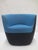Blue Walter Knoll Seating Stones Armchair in Blue (New) For Sale - Image 8 of 8