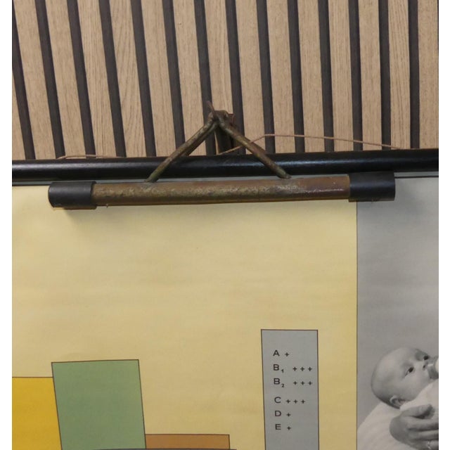 Wood Industrial Tripod Metal and Wood Card Stand, 1950s For Sale - Image 7 of 13