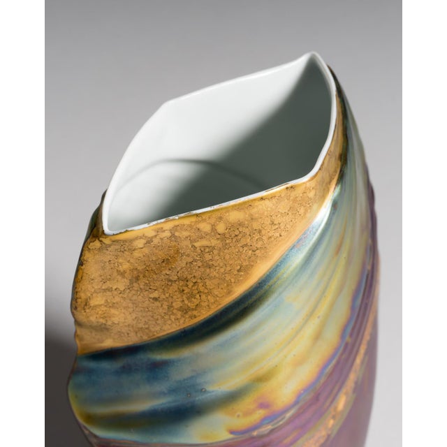 Porcelain Eosin Vases by Johan Van Loon and Helmut Drexler for Rosenthal, 1990s, Set of 2 For Sale - Image 14 of 18