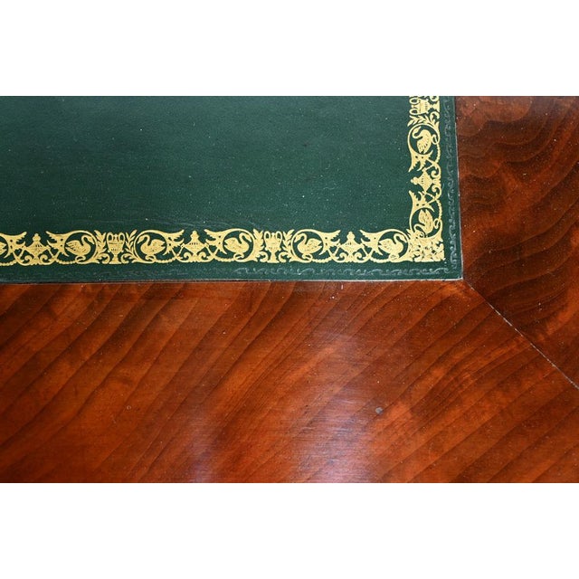 Brown Early 19th Century Restoration Desk in Burr Mahogany, 1890s For Sale - Image 8 of 18