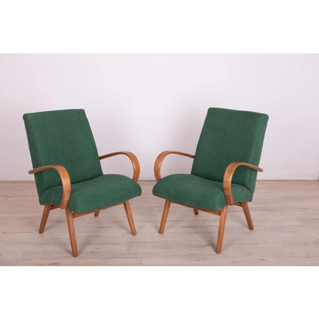 1960s Set of Model 53 Armchairs by Jaroslav Smidek for TON, 1960s For Sale - Image 5 of 15