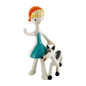 Vintage Art Deco Porcelain Figurine from Hollóháza