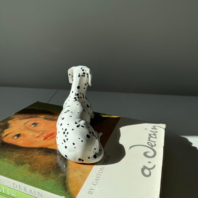 1960s Hand Painted Ceramic Dalmatian Dog Figurine For Sale In Charleston - Image 6 of 7
