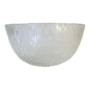 Iittala Ultima Thule Large Clear Glass Serving Bowl Melting Ice Finland Vintage Mid Century