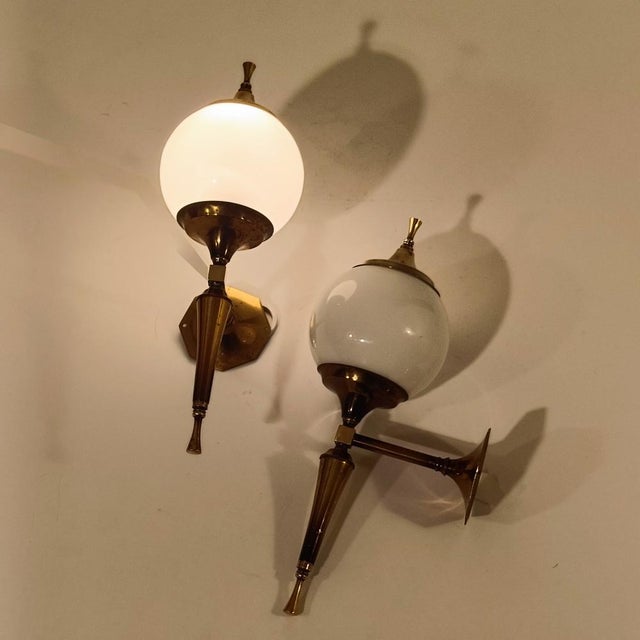 Vintage French Sconces from Maison Honoré, 1960s, Set of 2 For Sale - Image 10 of 14