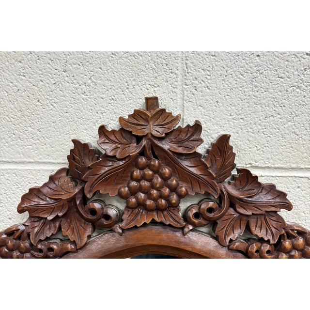 Vintage Victorian Revival Style French Style Wall Mirror For Sale - Image 11 of 18