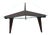 Vintage Mahogany and Crystal Coffee Table by Gio Ponti, Italy, 1950s For Sale