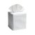 Size: W-4 ½”, D-4 ½”, H-5 ¼” (Fits the standard Puffs & Kleenex cubes) Fabric: White Linen / Cotton Embroidery: Aqua...
