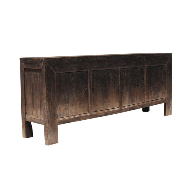 Chinese Vintage Distressed Reclaimed Wood Sideboard Cabinet 26 For Sale - Image 3 of 4