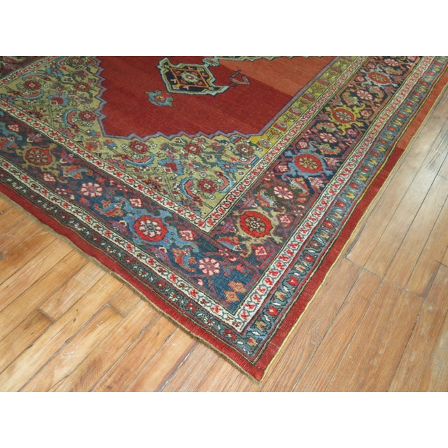 Antique Zabihi Collection Bidjar Gallery Rug For Sale In New York - Image 6 of 6