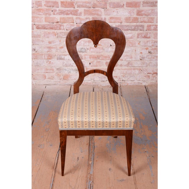 Biedermeier Chairs in Walnut, Austria, 1830s, Set of 4 For Sale - Image 9 of 13