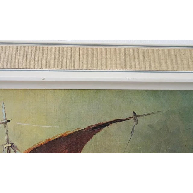 Painting Harry Winkler, African Coast, Germany, 1960s, Plastic & Wood & Paper For Sale - Image 6 of 11