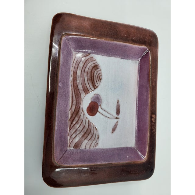 Vintage Ceramic Trinket Tray from Cloutier Brothers, France, 1950 For Sale - Image 6 of 11