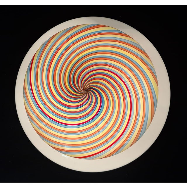 Glass 1960s Murano Nocciola Spiral Flush Mount For Sale - Image 7 of 7