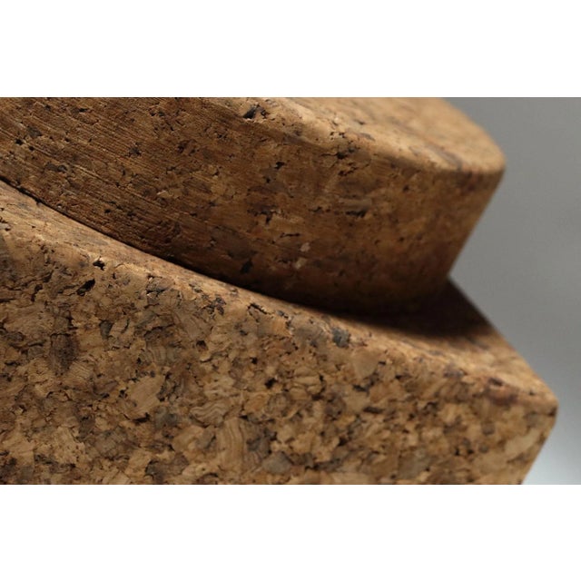 Vintage Cork Ice Bucket With Milk Glass Insert by Mort Marton - Unused With Box For Sale - Image 11 of 12