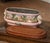 Wood 19th Century French Hand Painted Faience Jardinière on Wood Base With Zinc Tray For Sale - Image 7 of 8