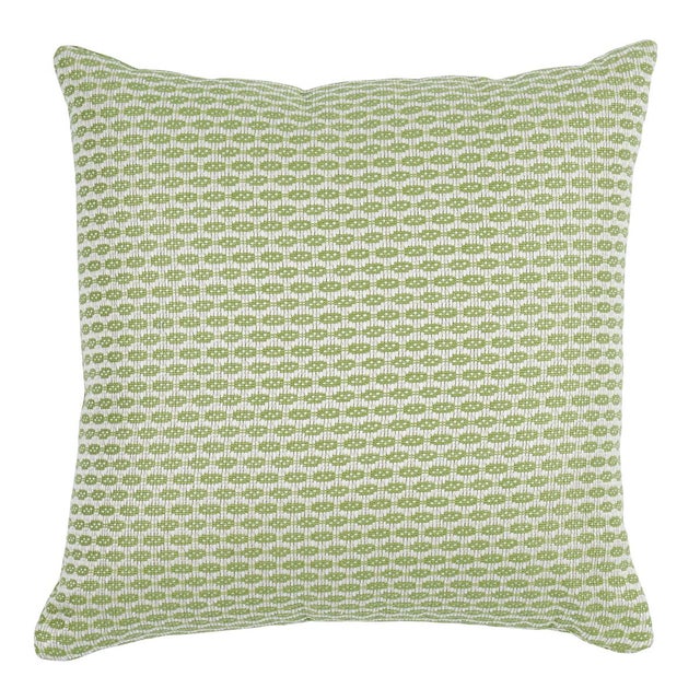 Contemporary Schumacher Hickox Indoor & Outdoor 16" Pillow in Green For Sale - Image 3 of 3
