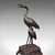 Vintage Okimono Figure, Two Cranes, Japanese, Bronze, Bird Study, Art Deco, 1940 For Sale - Image 6 of 12