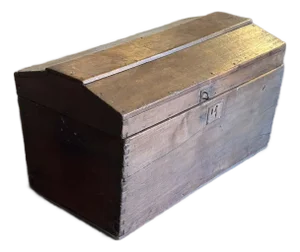 1900-1909 Primitive Wood Trunk