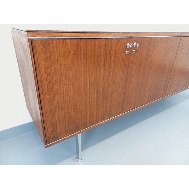 Vintage Sideboard in Rosewood and Chrome-Plated Metal by Alain Richard, 1960s For Sale - Image 17 of 18