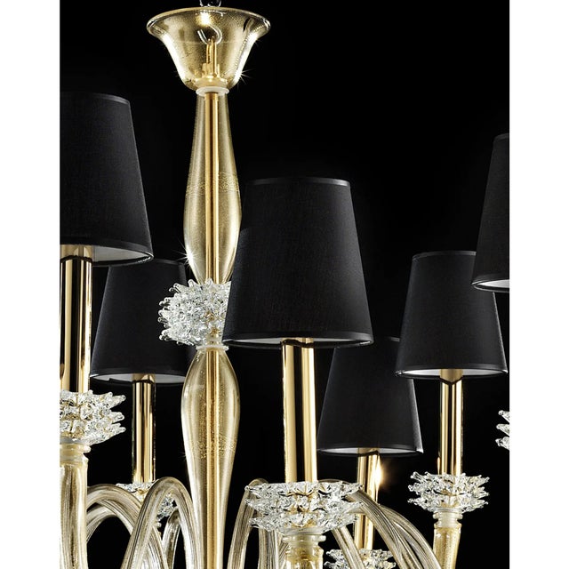 Modern Venetian “Rostrato” Murano Glass Chandelier For Sale - Image 6 of 6