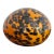 Late 20th Century Orange Spotted Murano Style Glass Paper Weight For Sale