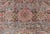 Persian Antique Serapi Rug With All-Over Geometric Design in Gray-Blue and Red For Sale - Image 12 of 14