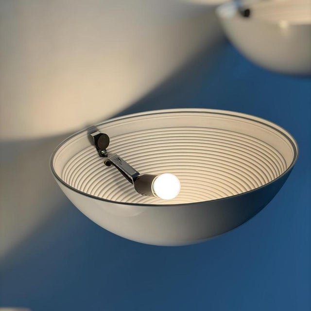 1970s Vintage Model 1222 Wall Lights by Elio Martinelli for Martinelli Luce, 1979, Set of 3 For Sale - Image 5 of 12