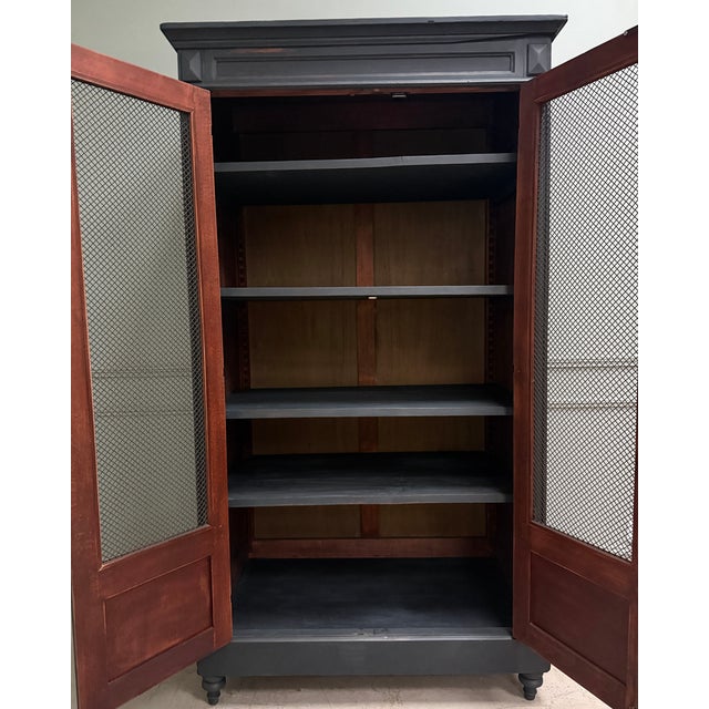 Directoire-Style Black Patinated Bookcase, 1890s For Sale - Image 14 of 15