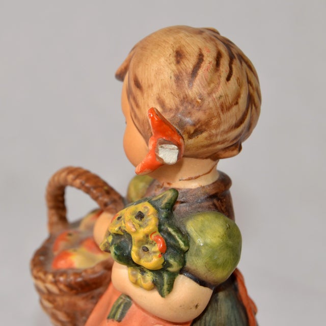 1964 Goebel Germany Hummel Collective Porcelain Girl Figurine Autumn Harvest For Sale - Image 11 of 14