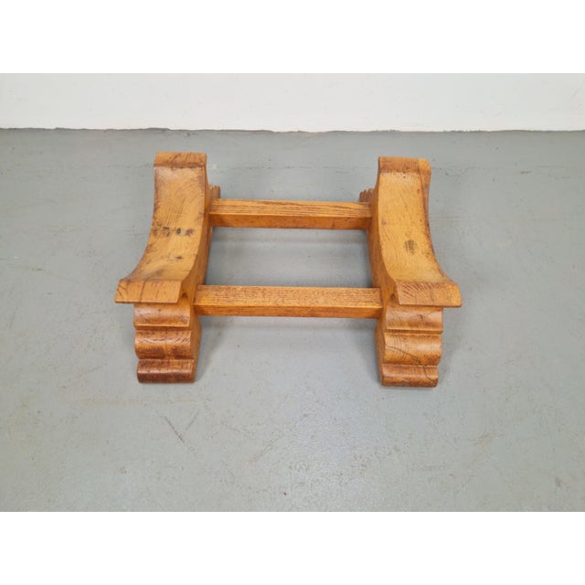 Oak Barrel Stand, 1930s For Sale - Image 9 of 10