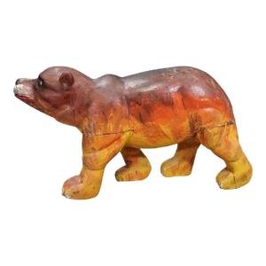 Rare Antique Children Carousel Bear, Germany Early 20th Century