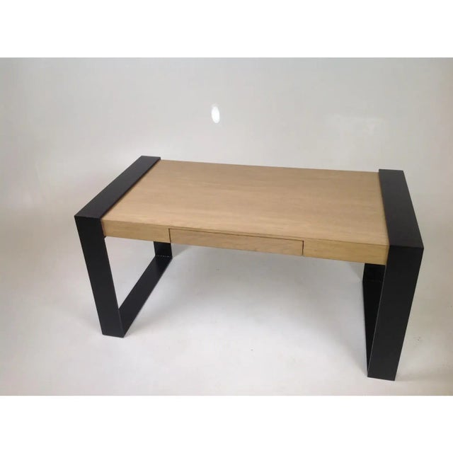 Mid-Century Modern Oak Desk For Sale - Image 4 of 5