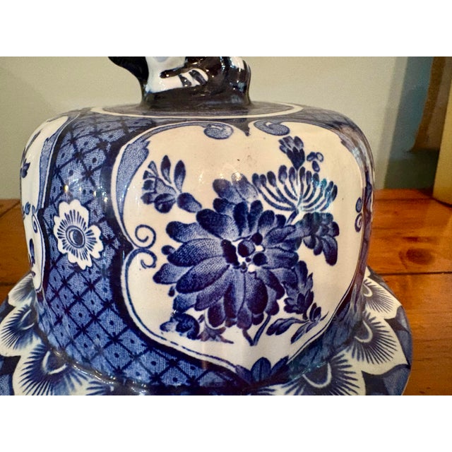 Late 20th Century 20th Century Delft Large Urn Lid / Top For Sale - Image 5 of 12