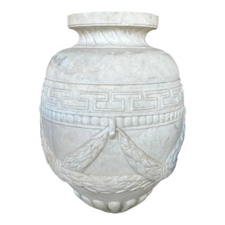 Italian Neoclassical Style Carved Marble Urn, After the Antique For Sale