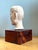 Almond Vintage Plaster Bust of Man For Sale - Image 8 of 18