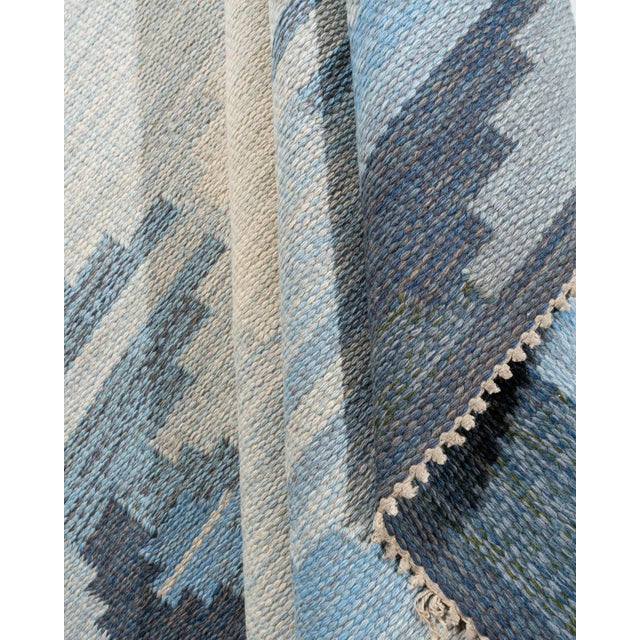 Vintage Circa 1960 Swedish Scandinavian Area Rug 4ft 6in X 6ft 10in For Sale - Image 12 of 13