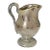 Rare Antique Mercury Glass Pitcher New England / Boston Sandwich Applied Handle For Sale