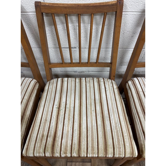 Mid 20th Century Vintage Kroehler MFG MCM Mid Century Modern Dining Side Chairs - Set of 5 For Sale - Image 5 of 13