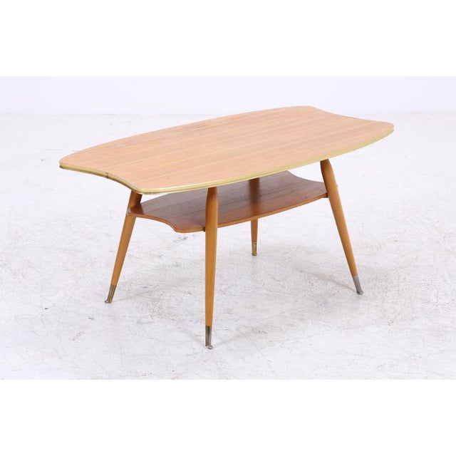 Vintage Coffee Table in Wood, 1950s For Sale - Image 9 of 11