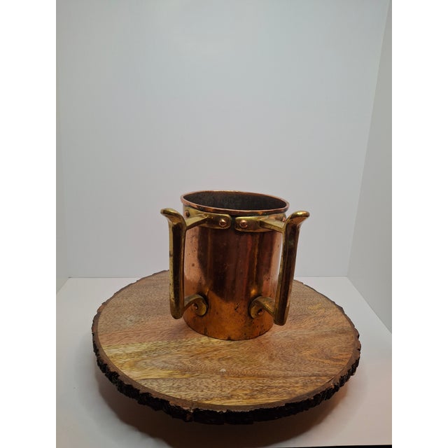 Antique 19th C Eastern European Copper Netilat Yadayim Ritual Washing Cup - Judaica For Sale - Image 9 of 14