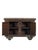 1900 - 1909 Antique Indian Painted Teakwood and Brass Pitara Chest Console For Sale - Image 5 of 8