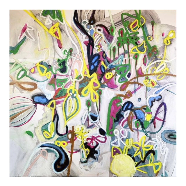 Hysteria, Original Abstract Painting by Chris Artabasy For Sale