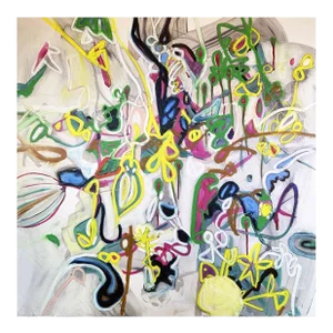 Hysteria, Original Abstract Painting by Chris Artabasy