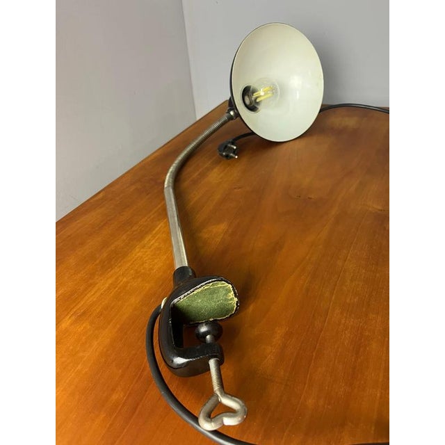 Black Clamp Lamp by Christian Dell for Kaiser Idell For Sale - Image 10 of 11
