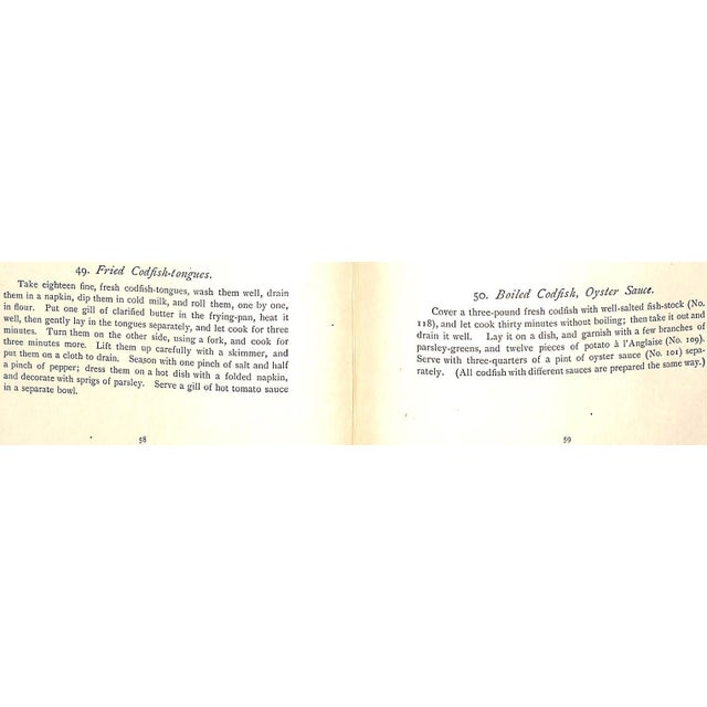 Late 19th Century "100 Recipes for Cooking and Serving Fish" 1892 Filippini For Sale - Image 5 of 11