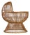 Vintage Rattan and Bamboo Cradle, 1970s For Sale