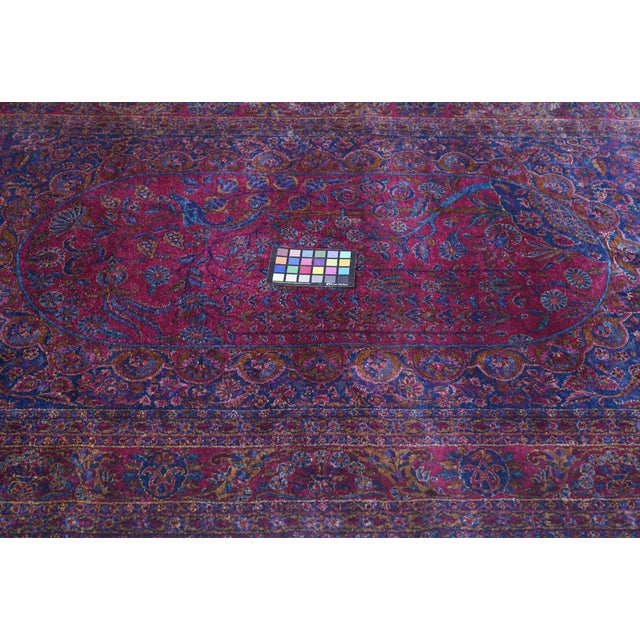 Textile Antique Kashan Rug 4'2'' x 7'0'' For Sale - Image 7 of 10