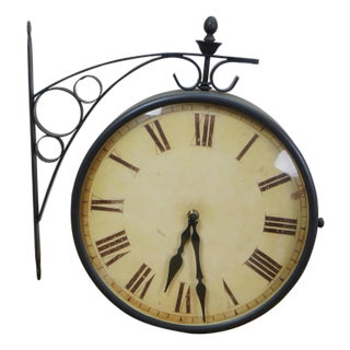 Grand Central Station Double Sided Roman Numeral Railway Clock 16" For Sale