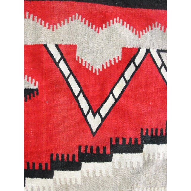 Antique Navajo Style Eye-Dazzler Rug, 3'9" X 5'11" For Sale In Chicago - Image 6 of 8